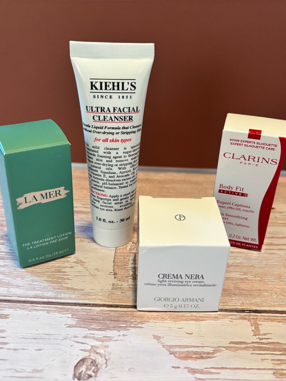 La Mer 🌹 Kiehl’s 🌹 Giorgio Armani 🌹 Clarins Paris